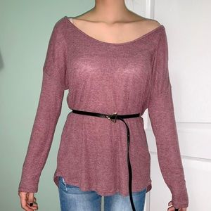 Off-Shoulder Long Sleeve Top